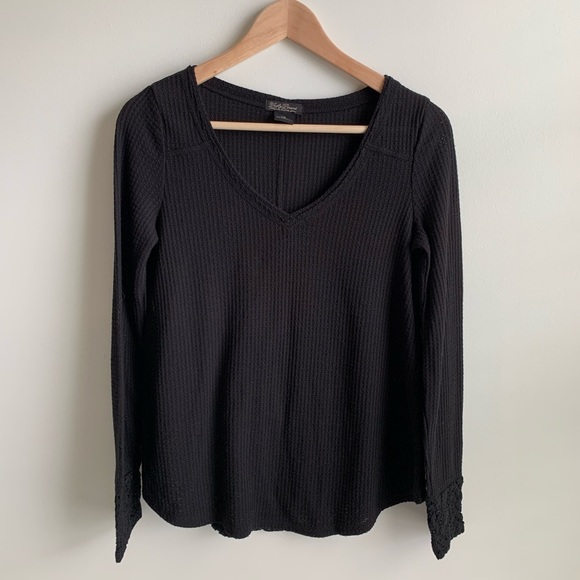 Lucky Brand Black Long Sleeve - Picture 1 of 10